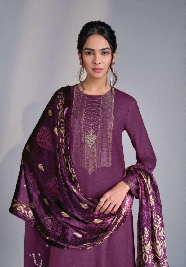 My Fashion Road Omtex Jimena Pure Pashmina Jacquard Designer Suit | 10031 – A