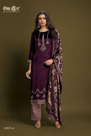 My Fashion Road Omtex Ritha Vol 37 Pure Viscose Velvet Designer Suit | 10071 – A