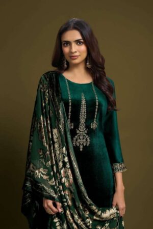 My Fashion Road Omtex Ritha Vol 37 Pure Viscose Velvet Designer Suit | 10071 – C