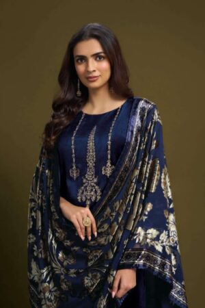 My Fashion Road Omtex Ritha Vol 37 Pure Viscose Velvet Designer Suit | 10071 – B