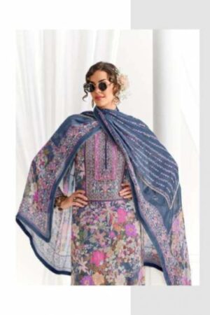 My Fashion Road Kimora Heer Chamak Muslin Digital Print Kinari Gotta Work Salwar Kameez – 9804