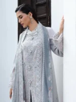 My Fashion Road Qalamkar Qline Embroidered Linen Collection 2025 || KL-02 HAZE
