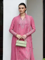 My Fashion Road Qalamkar Qline Embroidered Linen Collection 2025 || KL-04 BLOOM
