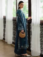 My Fashion Road Qalamkar Qline Embroidered Linen Collection 2025 || KL-05 LUSH