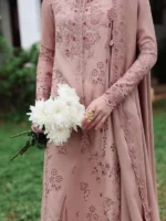 My Fashion Road Qalamkar Qline Embroidered Linen Collection 2025 || KL-08 VEIL