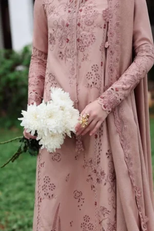 My Fashion Road Qalamkar Qline Embroidered Linen Collection 2025 || KL-08 VEIL