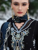 My Fashion Road Qalamkar Qline Embroidered Linen Collection 2025 || KL-09 ZYRA