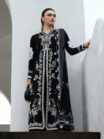 My Fashion Road Qalamkar Qline Embroidered Linen Collection 2025 || KL-09 ZYRA