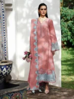 My Fashion Road Qalamkar Qline Embroidered Linen Collection 2025 || KL-10 FAYE