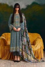 My Fashion Road Pure Pashmina Digital Print With Scalloped Resham Embroidery Suit – Kimora Kashida 9895