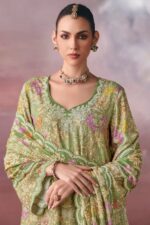 My Fashion Road Pure Pashmina Shimmer Digital Print, Resham Dori Embroidery Suit – Kimora Moonlight 9861