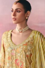 My Fashion Road Pure Pashmina Shimmer Digital Print, Resham Dori Embroidery Suit – Kimora Moonlight 9865
