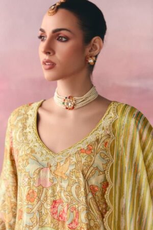 My Fashion Road Pure Pashmina Shimmer Digital Print, Resham Dori Embroidery Suit – Kimora Moonlight 9865