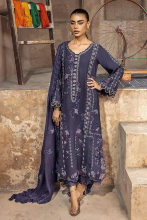 My Fashion Road Crimson Saira Shakira Winter Unstitched Collection 2025 || LILA 1-B