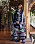 My Fashion Road Mushq Hemline Karandi Unstitched Collection 2025 || Midnight Rune