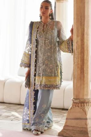 My Fashion Road Zaha Gossamer Unstitched Collection 2025 || NILOFAR-E-SHAAM (ZC25-04)