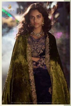 My Fashion Road Aiqa The Dance Of Love Designer Velvet Partywear Suit | A – 2306