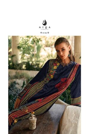 My Fashion Road Aiqa The New Vintage Digital Style Winter Wear Branded Velvet Suit | 8106