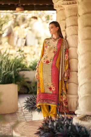 My Fashion Road Aiqa The New Vintage Digital Style Winter Wear Branded Velvet Suit | 8107