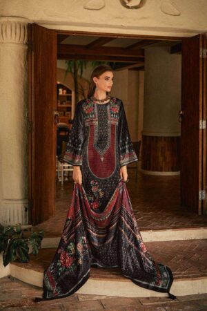 My Fashion Road Aiqa The New Vintage Digital Style Winter Wear Branded Velvet Suit | 8101