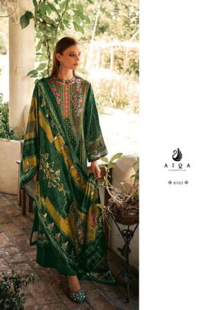 My Fashion Road Aiqa The New Vintage Digital Style Winter Wear Branded Velvet Suit | 8102