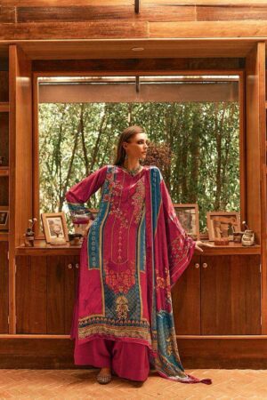 My Fashion Road Aiqa The New Vintage Digital Style Winter Wear Branded Velvet Suit | 8103