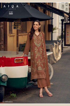 My Fashion Road Aiqa Wes Pure Bemberg Muslin Silk Latest Suit | A – 1551