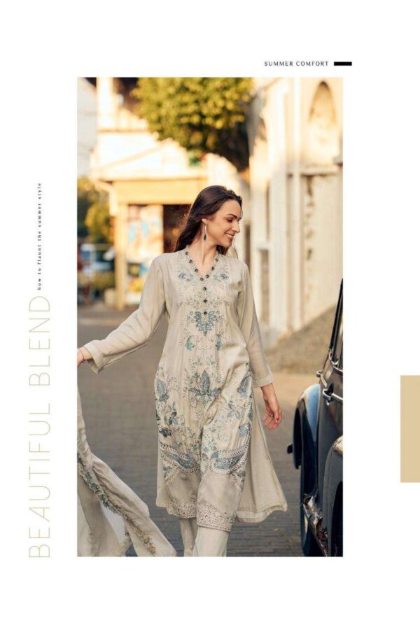 My Fashion Road Aiqa Wes Pure Bemberg Muslin Silk Latest Suit | A – 1549