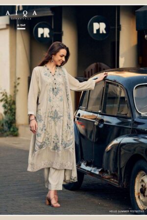 My Fashion Road Aiqa Wes Pure Bemberg Muslin Silk Latest Suit | A – 1549