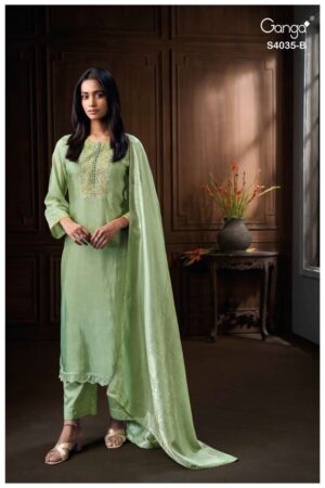 My Fashion Road Ganga Fashion Breyana Partywear Style Latest Suit | S4035 – B