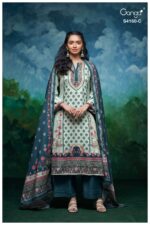 My Fashion Road Ganga Fashion Imyra Printed Pashmina Winter Suit | S4160 – C