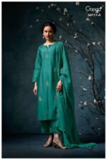 My Fashion Road Ganga Fashion Kalyra Designer Russian Silk Suit | S4117 – A