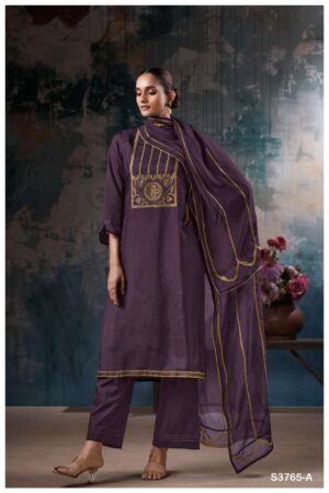 My Fashion Road Ganga Fashion Kresha Pure Bemberg Silk Premium Suit | S3765 – A