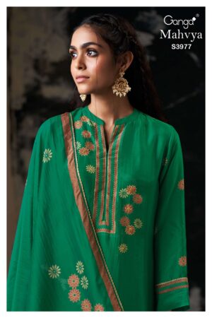 My Fashion Road Ganga Fashion Mahvya Fancy Silk Designer Suit | S3977 – C