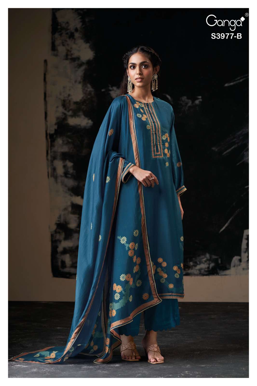 My Fashion Road Ganga Fashion Mahvya Fancy Silk Designer Suit | S3977 – B My Fashion Road Ganga Fashion Mahvya Fancy Silk Designer Suit | S3977 – B