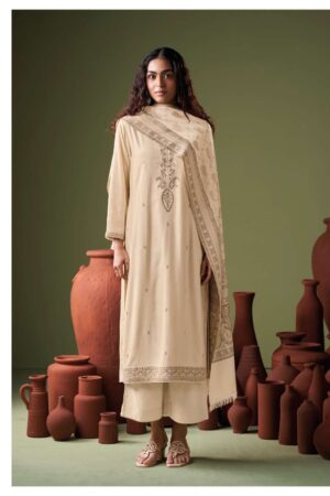 My Fashion Road Ganga Fashion Mavira Premium Pure Wool Pashmina Suit | C2311