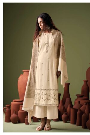 My Fashion Road Ganga Fashion Mavira Premium Pure Wool Pashmina Suit | C2313
