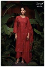 My Fashion Road Ganga Fashion Quina Exclusive Pure Bemberg Silk Ladies Suit | S4197 – B