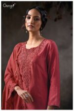 My Fashion Road Ganga Fashion Raeqah Exclusive Pure Russian Silk Suit | S3841 – B