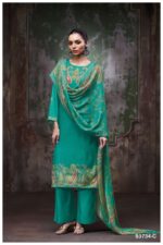 My Fashion Road Ganga Fashion Richa Premium Designs Pashmina Suit  | S3734 – C
