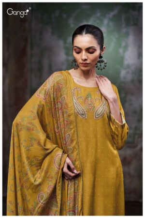 My Fashion Road Ganga Fashion Richa Premium Designs Pashmina Suit  | S3734 – D