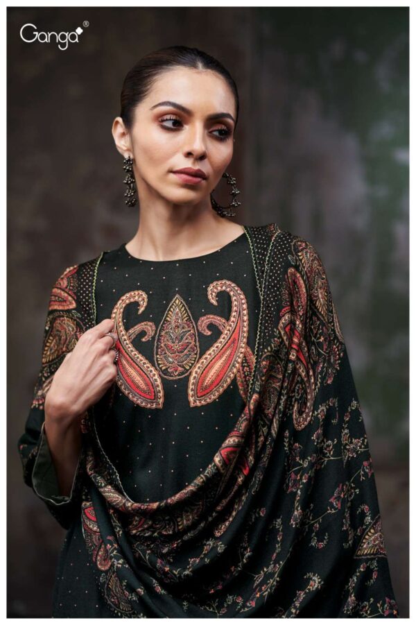 My Fashion Road Ganga Fashion Richa Premium Designs Pashmina Suit  | S3734 – A