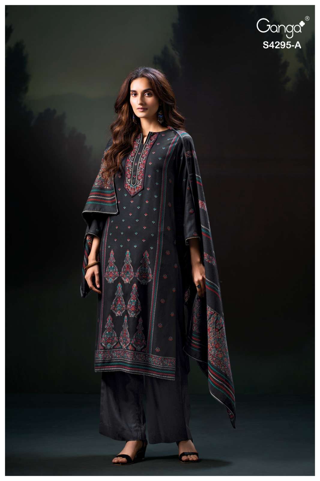 My Fashion Road Ganga Fashion Shraya Pure Pashmina Winter Wear Suit | S4295 – A My Fashion Road Ganga Fashion Shraya Pure Pashmina Winter Wear Suit | S4295 – A