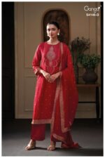My Fashion Road Ganga Fashion Tiyah Pure Woven Silk Designer Suit | S4146 – D