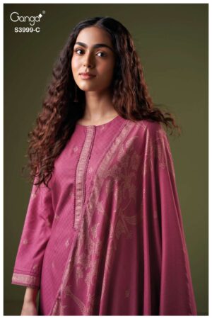 My Fashion Road Ganga Fashion Zelia Fancy Pure Pashmina Winter Dress | S3999 – C