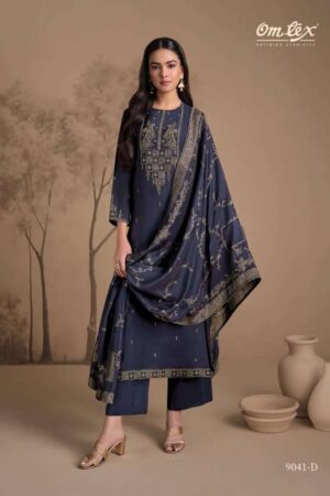 My Fashion Road Omtex Amira Fancy Silk Designer Ladies Suit | 9041- D