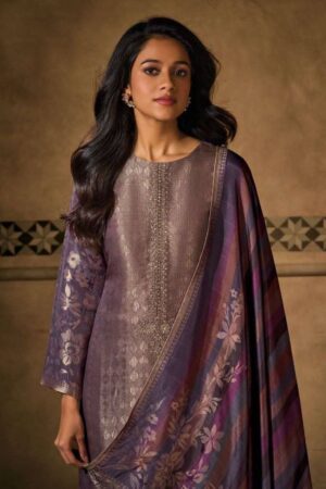 My Fashion Road Omtex Baarish Designer Jacquard Partywear Suit | 8451 – B