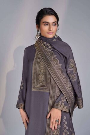 My Fashion Road Omtex Killaura Pure Pashmina Jacquard Suit | 10051- C
