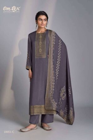 My Fashion Road Omtex Killaura Pure Pashmina Jacquard Suit | 10051- C