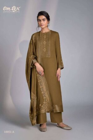 My Fashion Road Omtex Killaura Pure Pashmina Jacquard Suit | 10051- A
